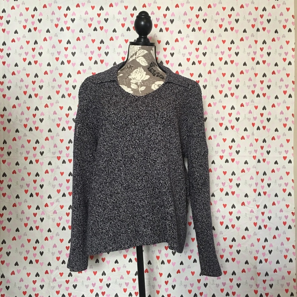 Oversized navy sweater